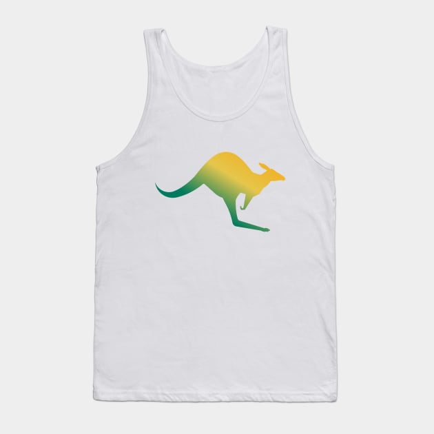 Green Kangaroo Tank Top by  Colorful&Goldie